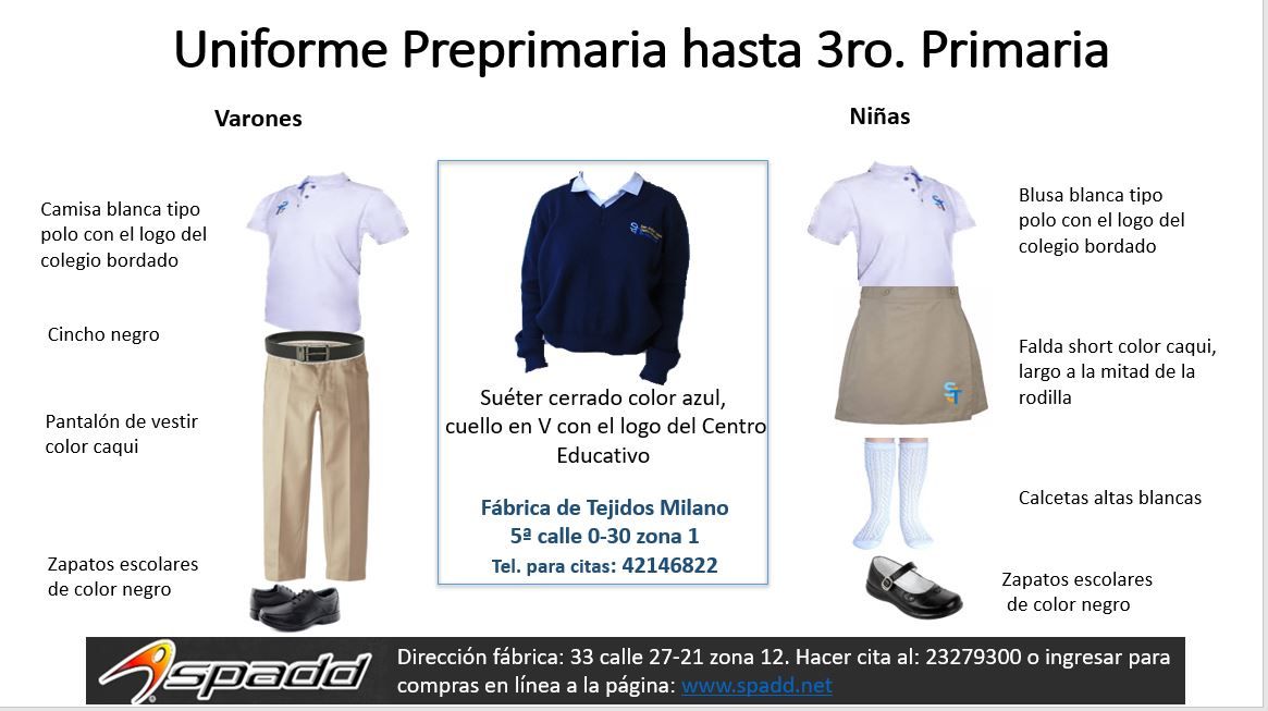 Uniforme Preprimaria 2023